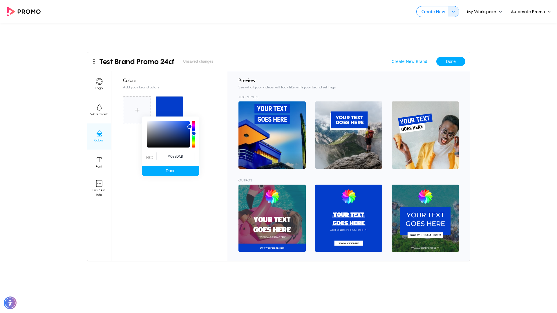 Test failure screenshot
